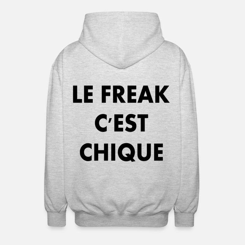 le freak c'est chique - Unisex Kapuzenjacke - Hellgrau meliert