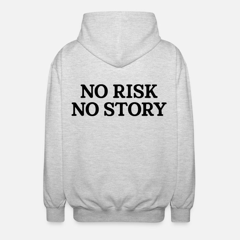 Pas de risque, pas d’histoire - Veste à capuche unisexe - gris clair chiné