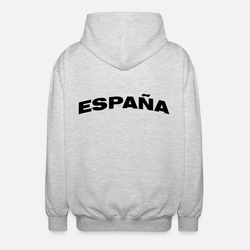 Espagne - Veste à capuche unisexe - gris clair chiné
