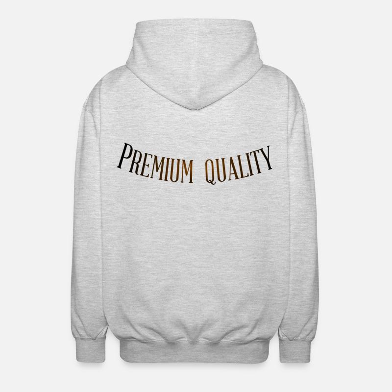 Qualité Premium - Veste à capuche unisexe - gris clair chiné