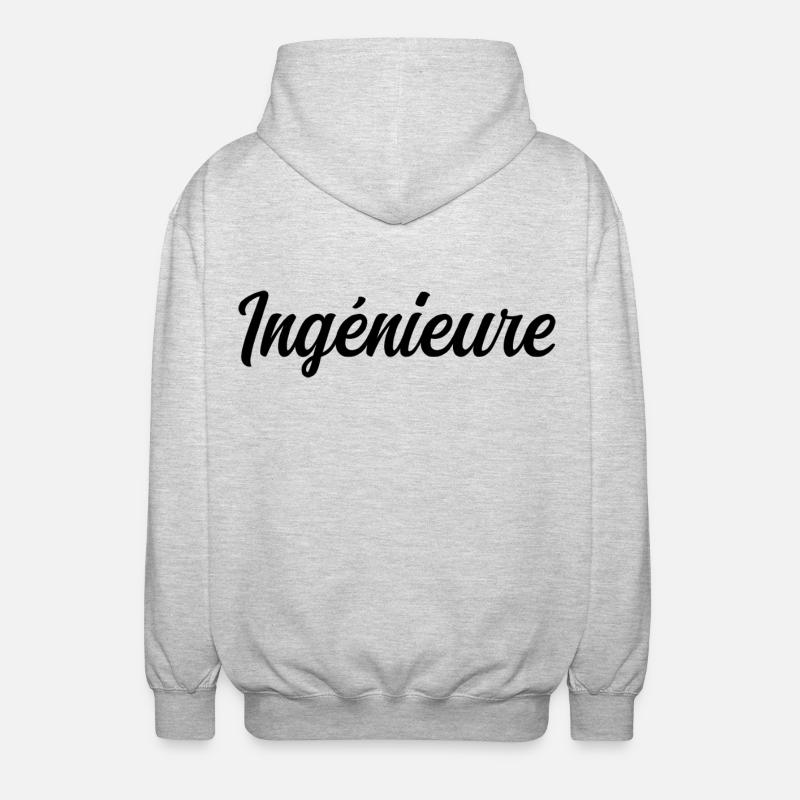 Technical Design Engineer Science Project - Unisex Hooded Jacket - light heather grey