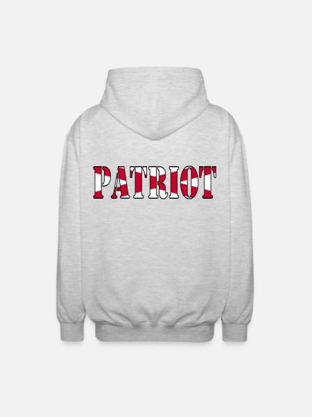 Nordirischer Patriot - Unisex Kapuzenjacke - Hellgrau meliert