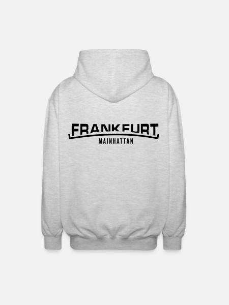 Frankfurt Mainhattan - Unisex Hooded Jacket - light heather grey