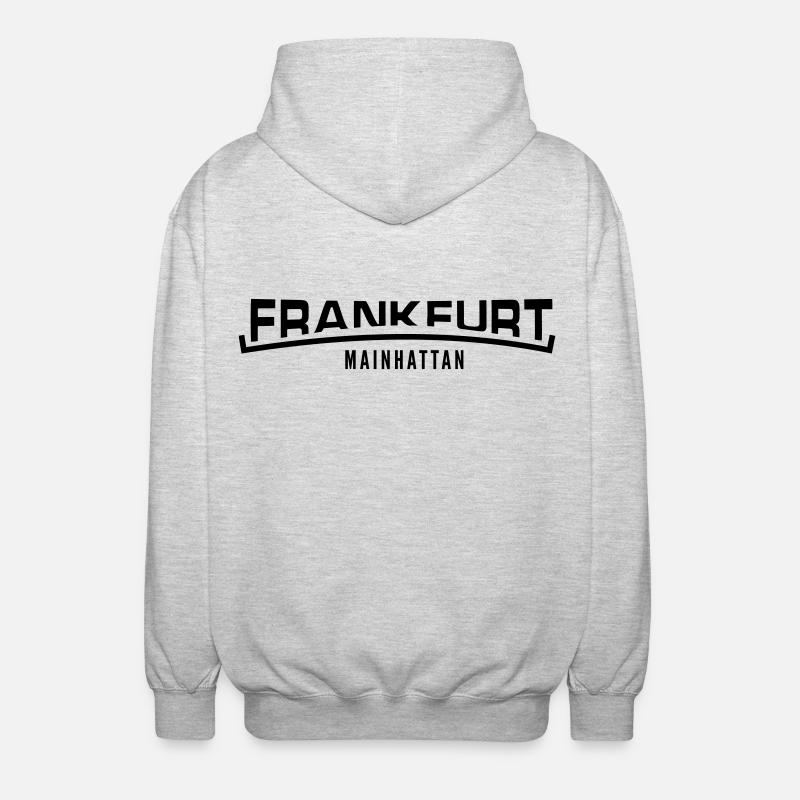 Francfort Mainhattan - Veste à capuche unisexe - gris clair chiné
