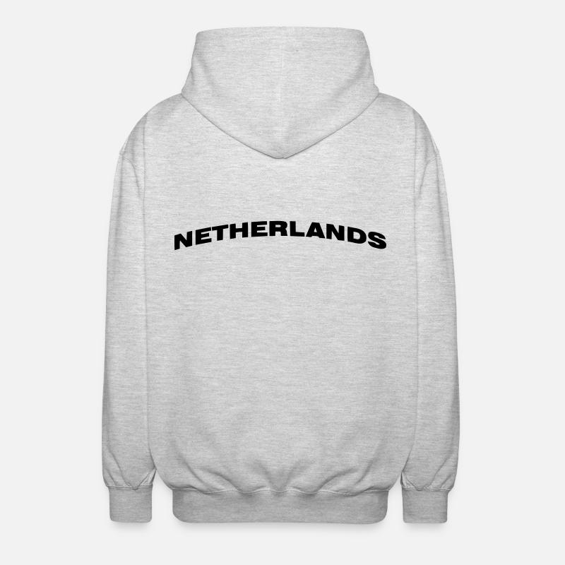 Pays-Bas - Veste à capuche unisexe - gris clair chiné
