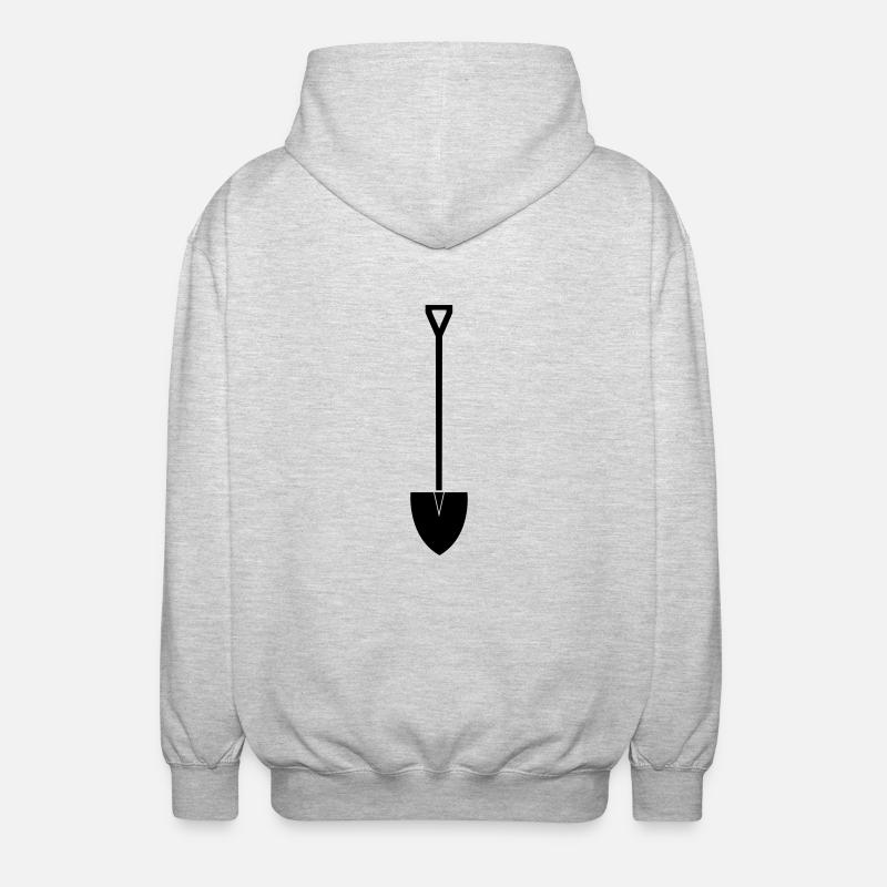 schaufel - Unisex Hooded Jacket - light heather grey