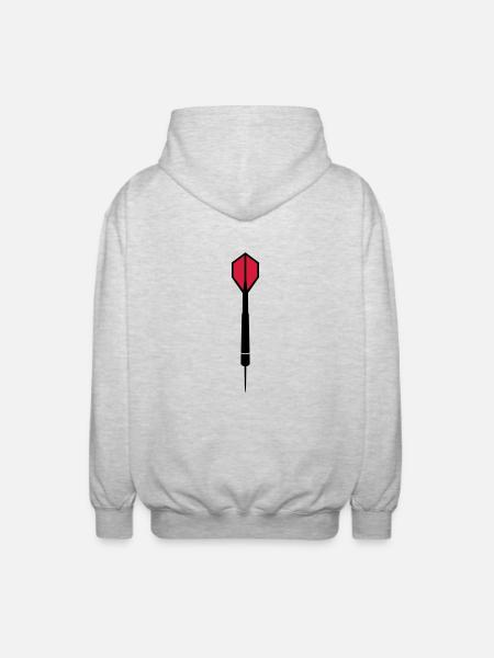 Dart - Unisex Kapuzenjacke - Hellgrau meliert