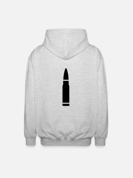 PATRONE - Unisex Kapuzenjacke - Hellgrau meliert