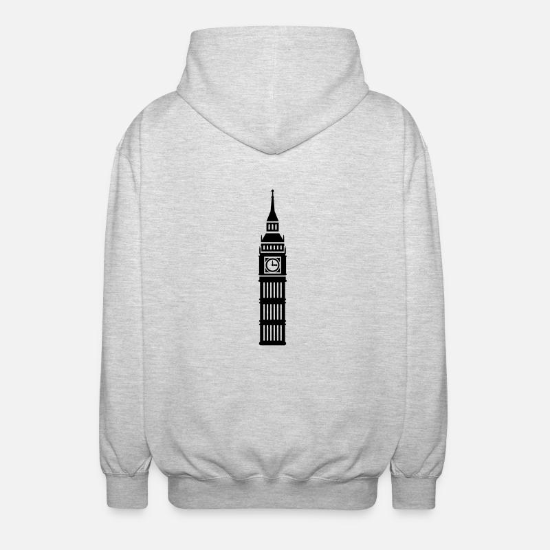 London - Unisex Hooded Jacket - light heather grey