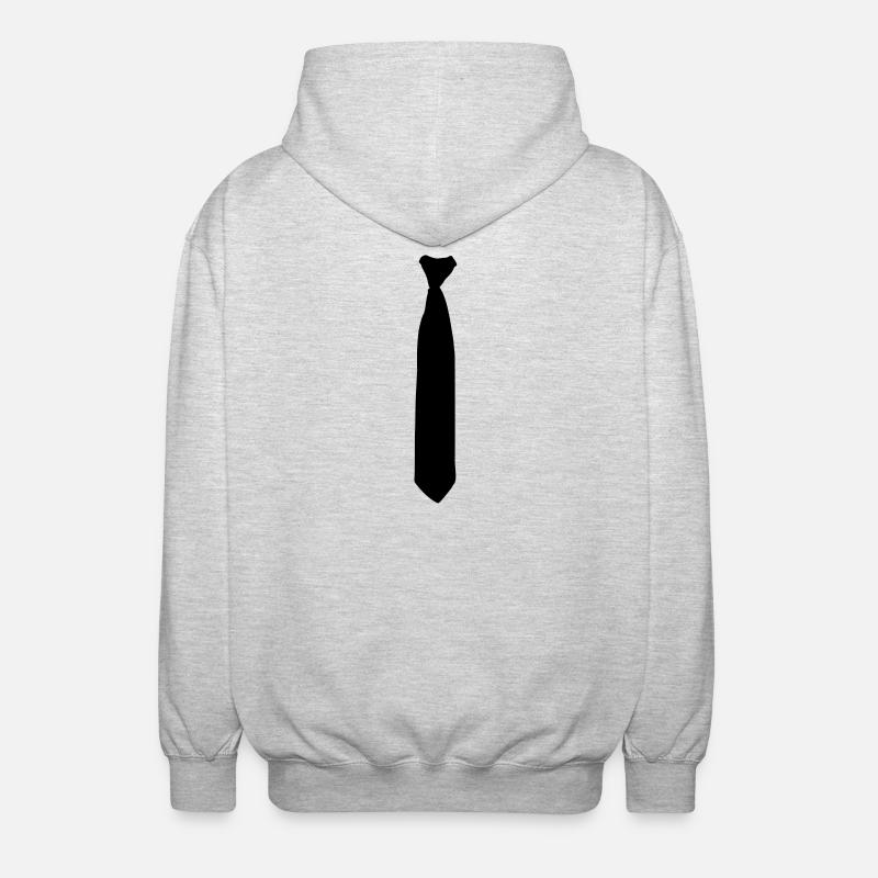 Cravate - Veste à capuche unisexe - gris clair chiné