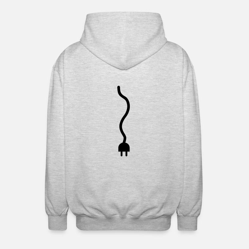 Kabel - Unisex Kapuzenjacke - Hellgrau meliert