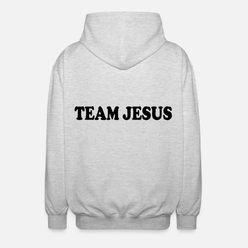 Team jesus - Veste à capuche unisexe - gris clair chiné