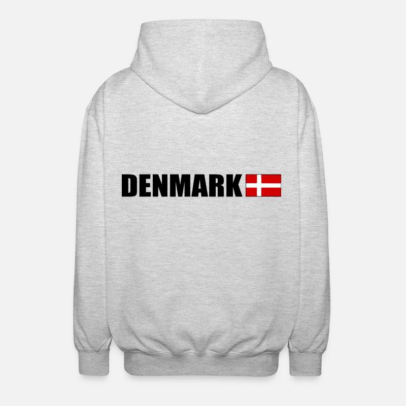 Denmark - Unisex Hooded Jacket - light heather grey