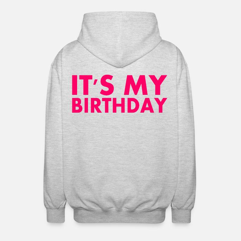 C’est mon anniversaire - Veste à capuche unisexe - gris clair chiné
