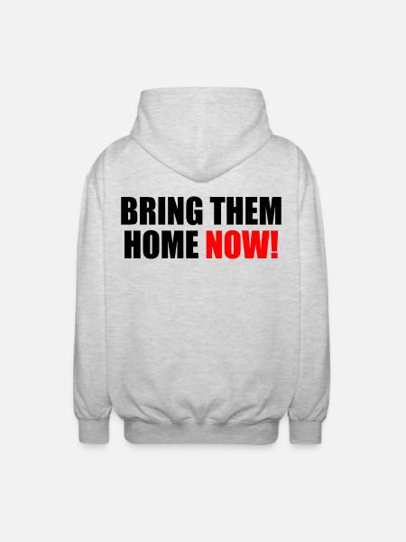 Bring them home now - Unisex Hooded Jacket - light heather grey