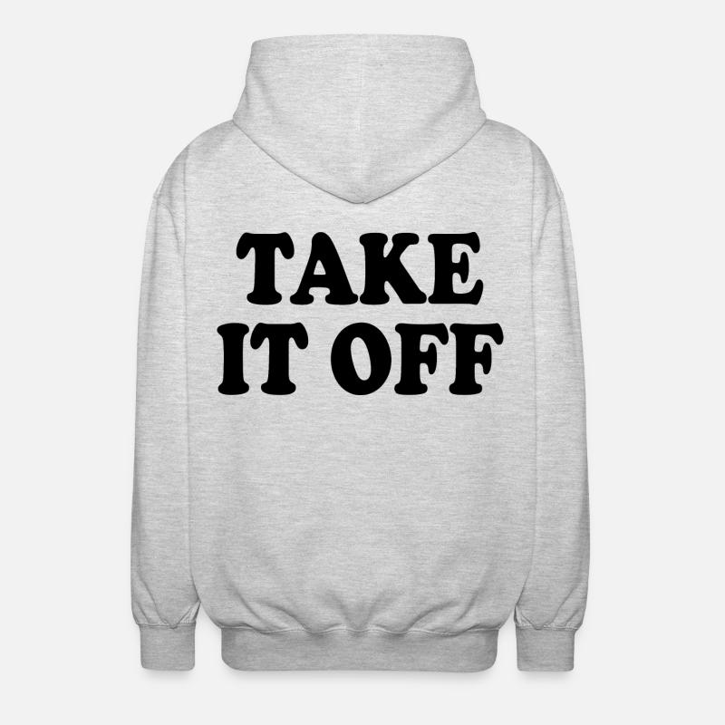 Take it off - Unisex Kapuzenjacke - Hellgrau meliert