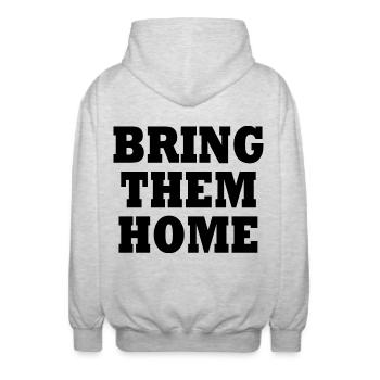 Bring them home - Veste à capuche unisexe - gris clair chiné - Dos - AI Model Male 185 light (185cm)