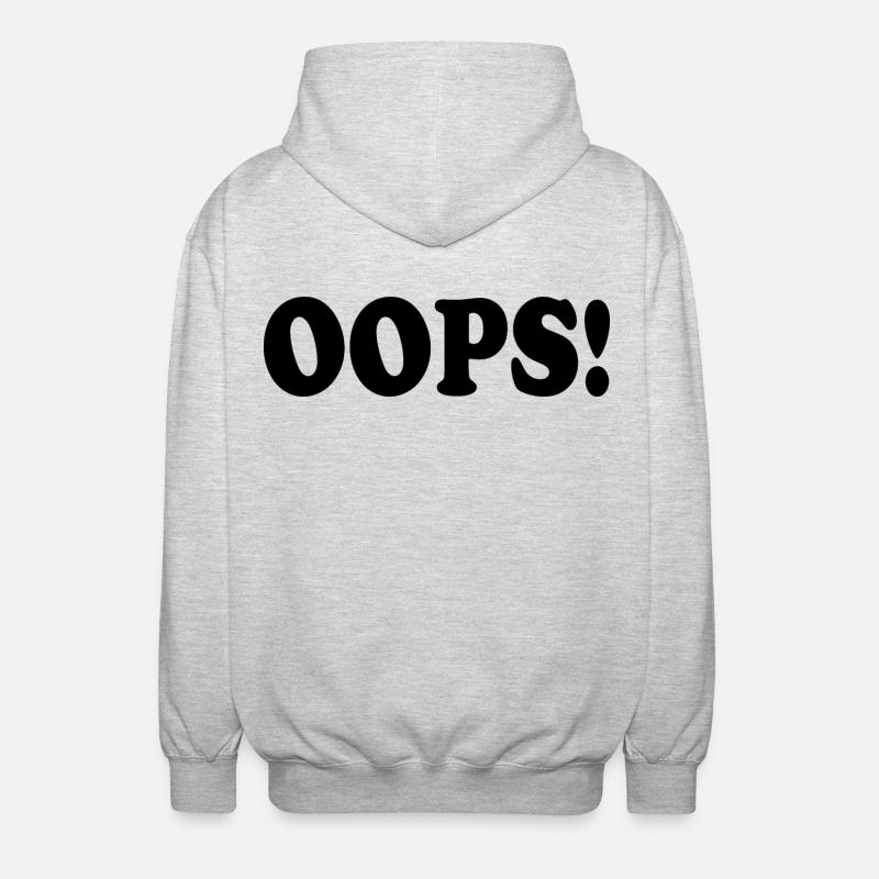 Oops - Veste à capuche unisexe - gris clair chiné