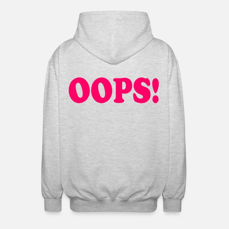 Oops - Veste à capuche unisexe - gris clair chiné