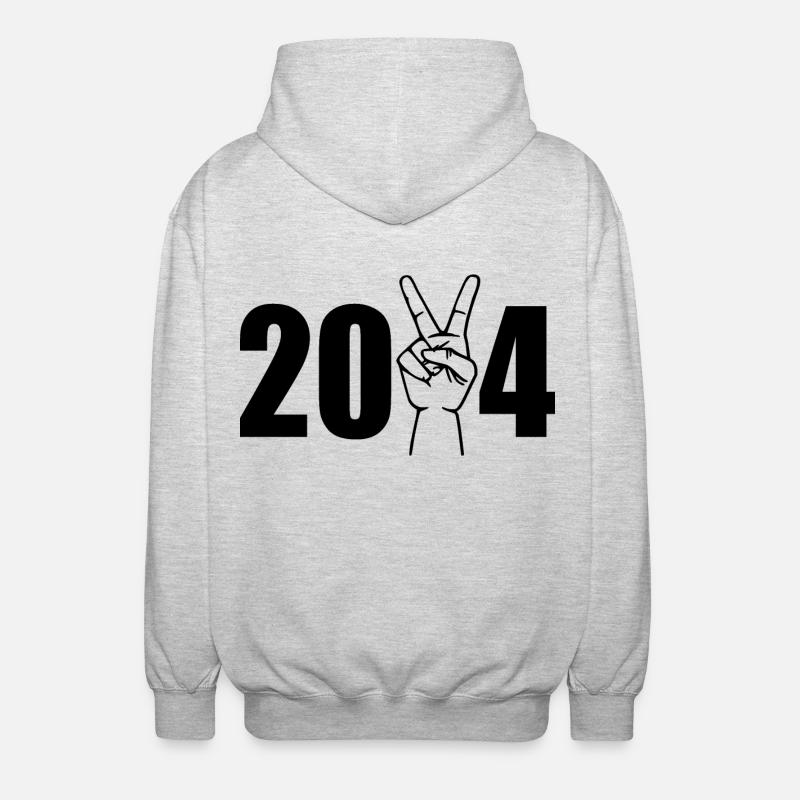 victory 2024 - Veste à capuche unisexe - gris clair chiné