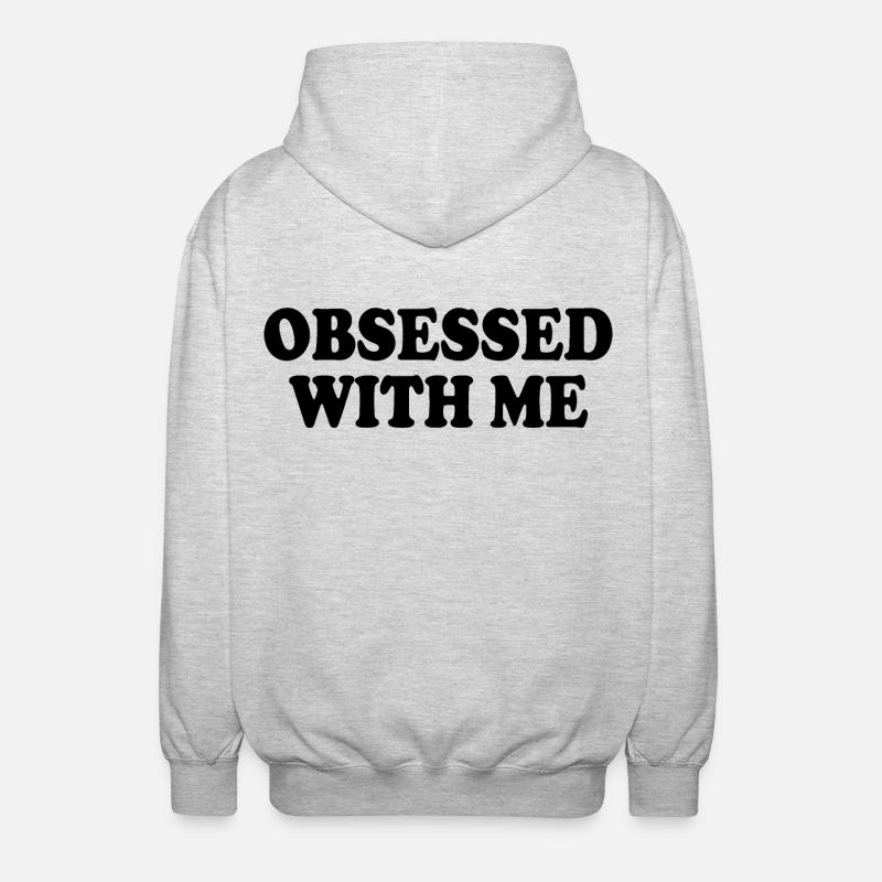 obsessed with me - Unisex Kapuzenjacke - Hellgrau meliert