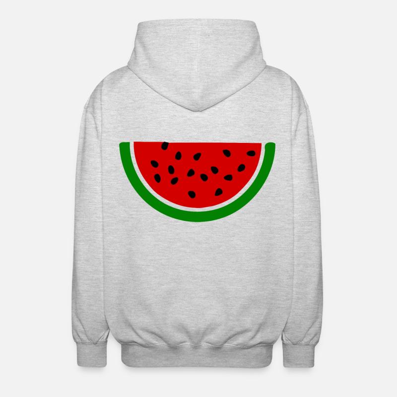 Melon pastèque - Veste à capuche unisexe - gris clair chiné