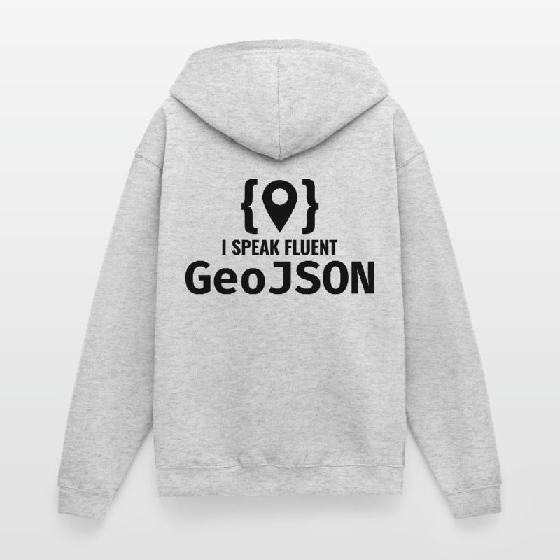 GeoJSON Entwickler Programmierer Programmierer GIS Mapping Unisex Kapuzenjacke