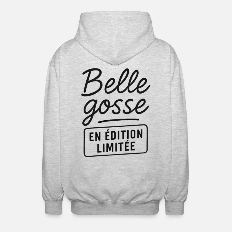Belle gosse en édition limitée - Veste à capuche unisexe - gris clair chiné