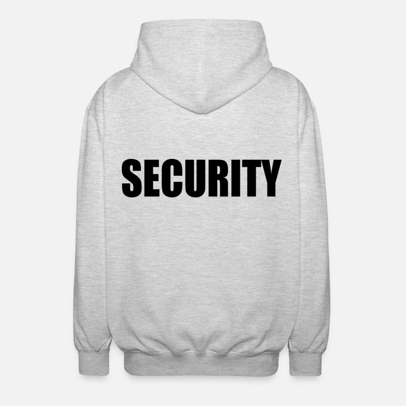 Security - Veste à capuche unisexe - gris clair chiné