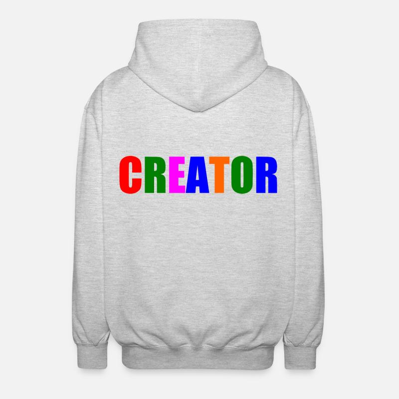 Creator - Unisex Kapuzenjacke - Hellgrau meliert