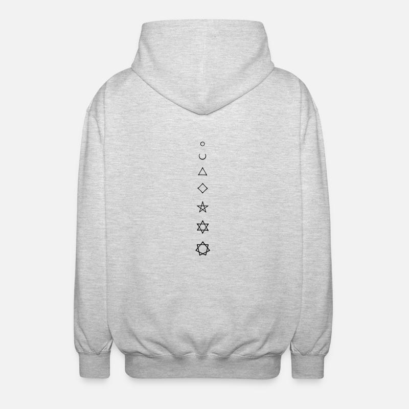Magic Numbers - Unisex Hooded Jacket - light heather grey