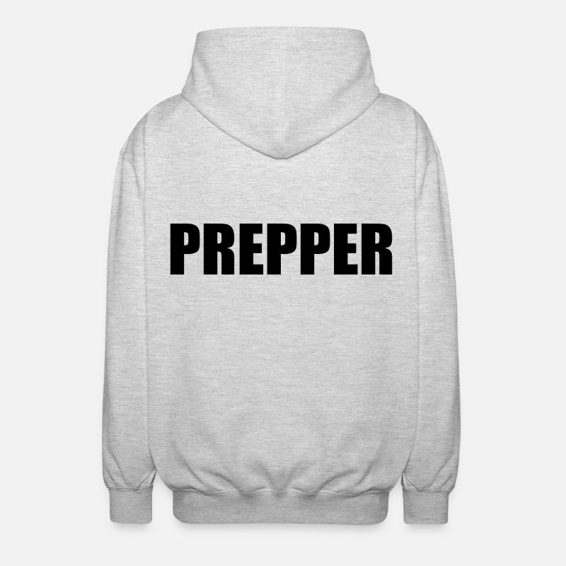 Prepper - Veste à capuche unisexe - gris clair chiné