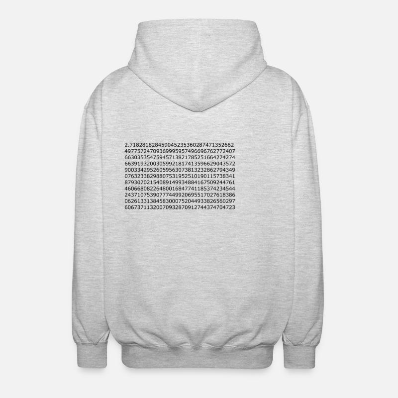 Numéro d'Euler - Veste à capuche unisexe - gris clair chiné