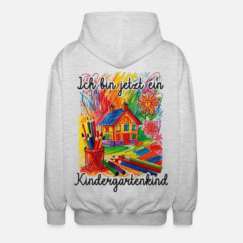 Kindergartner - Unisex Hooded Jacket - light heather grey