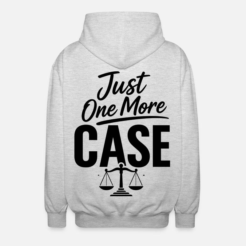 Nur noch ein Anwalt - Unisex Kapuzenjacke - Hellgrau meliert