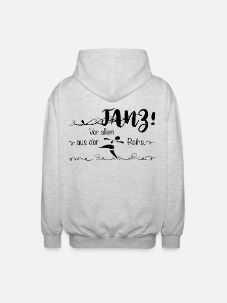 tanz - Unisex Kapuzenjacke - Hellgrau meliert