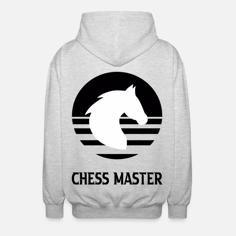 Chess - Unisex Kapuzenjacke - Hellgrau meliert