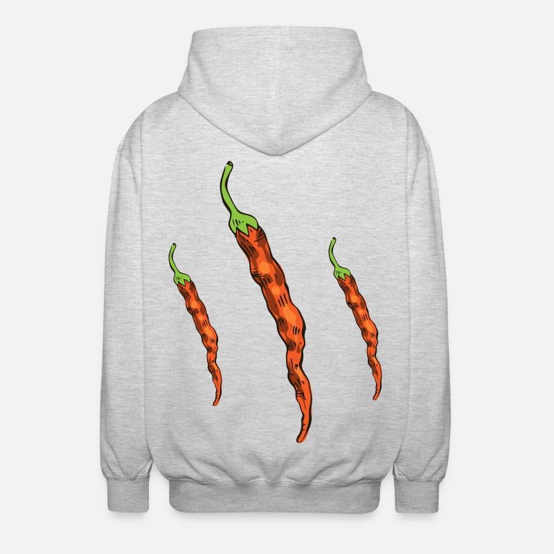 Piments - Veste à capuche unisexe - gris clair chiné