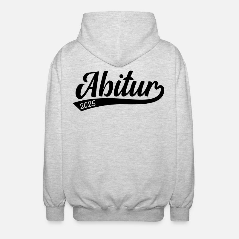 Abitur 2025 - Unisex Kapuzenjacke - Hellgrau meliert
