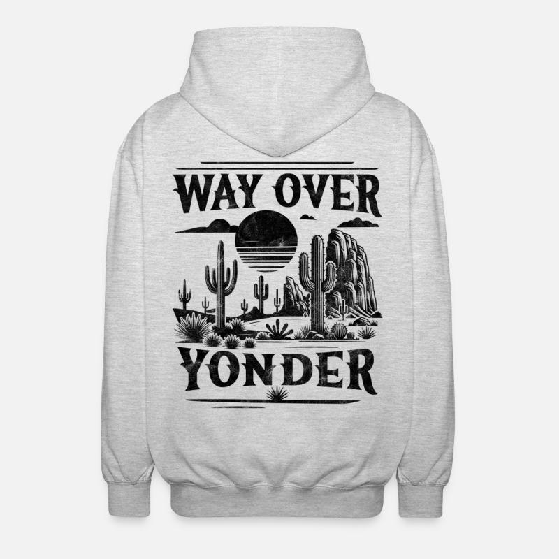 Weit drüben - Unisex Kapuzenjacke - Hellgrau meliert