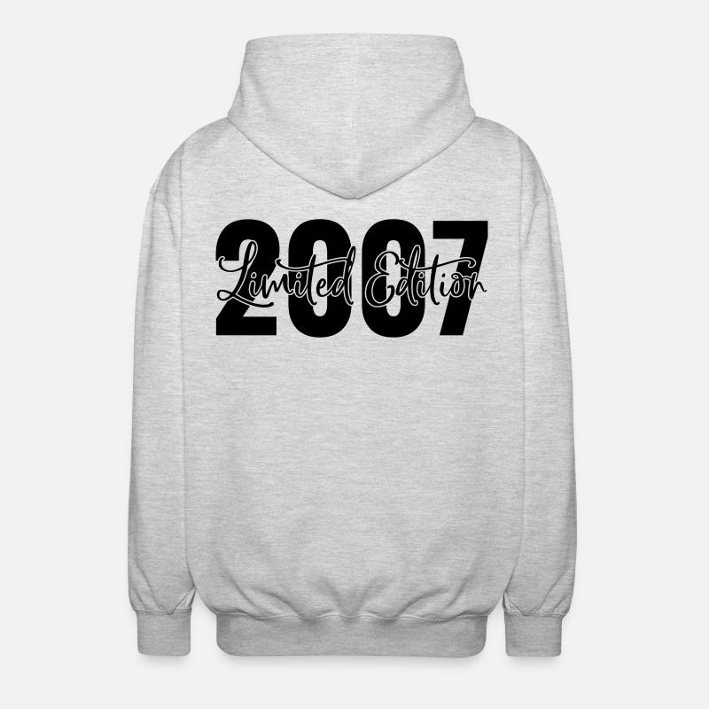 Edition limitée 2007 - Veste à capuche unisexe - gris clair chiné