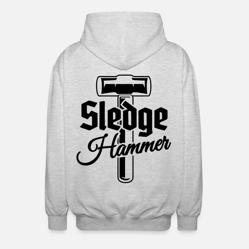 Hammers Tools and Crafts - Sledgehammer - Unisex Hooded Jacket - light heather grey