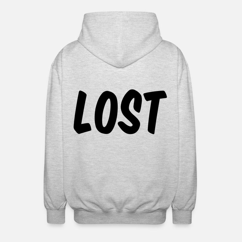 Lost - Unisex Kapuzenjacke - Hellgrau meliert