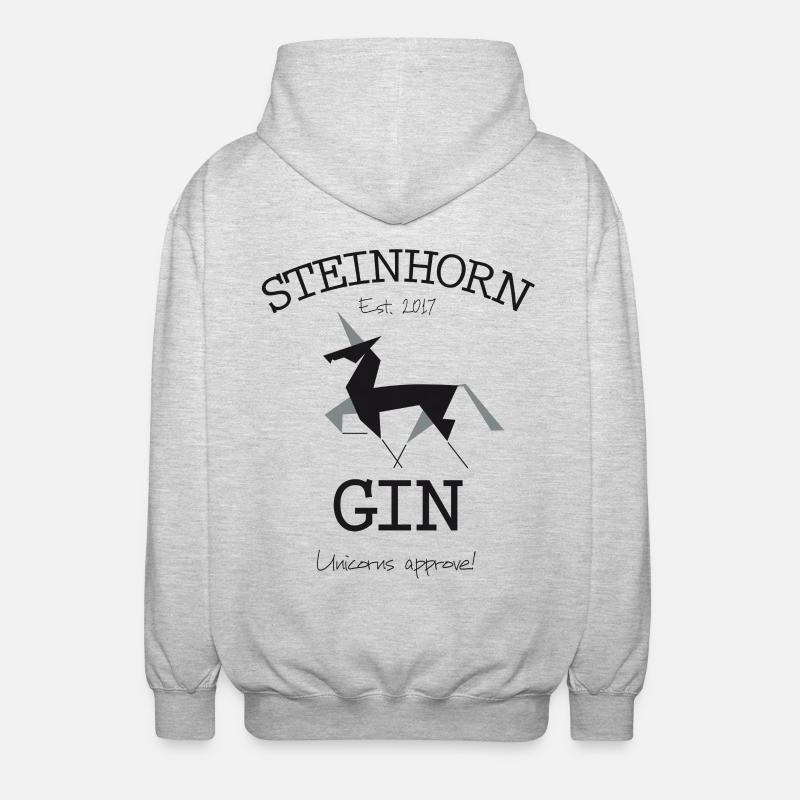 Steinhorn Gin - Est. 2017 - Unisex Kapuzenjacke - Hellgrau meliert