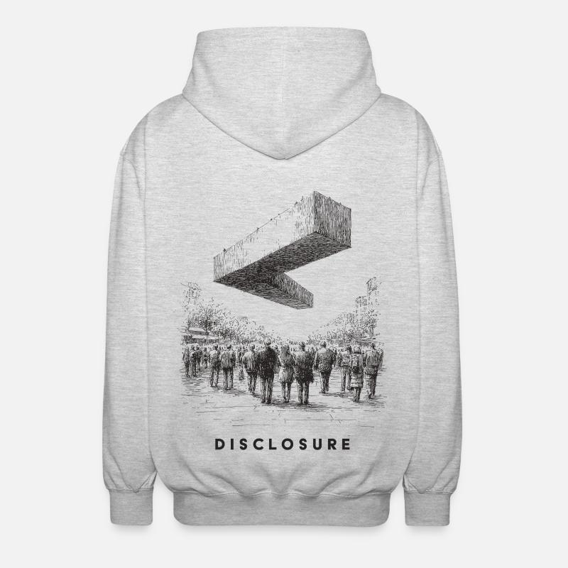 OVNI Triangle - Veste à capuche unisexe - gris clair chiné