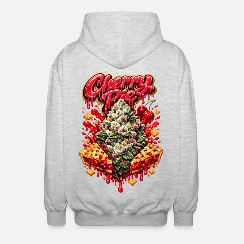 Cherry Pie Graffiti Print - Veste à capuche unisexe - gris clair chiné