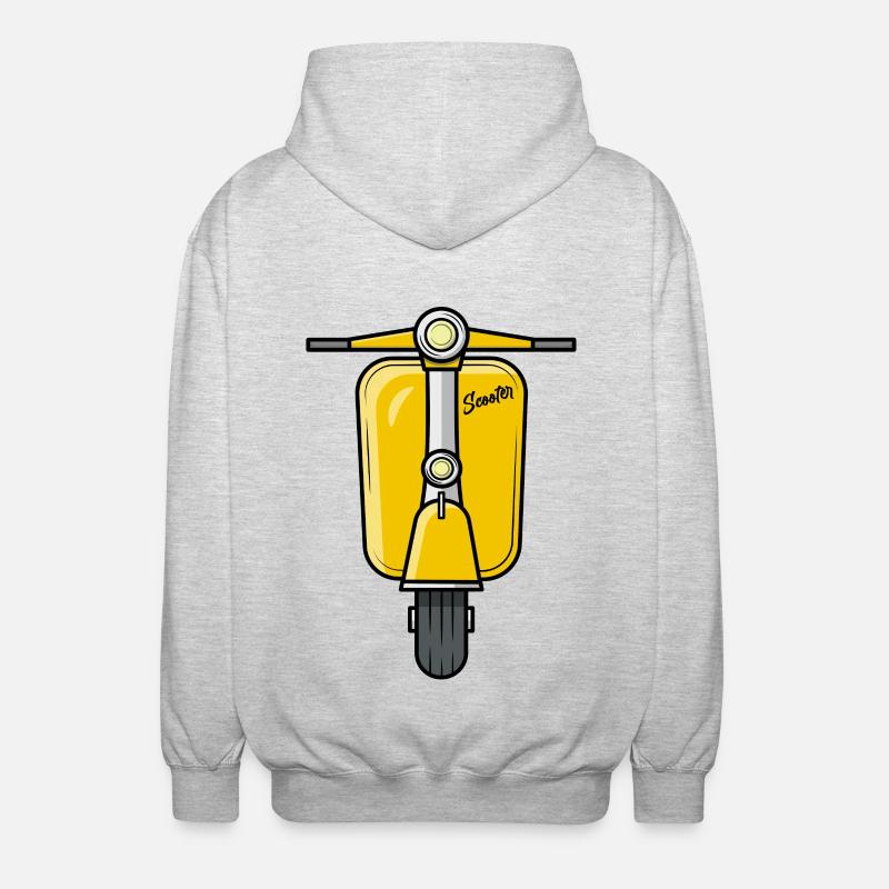Scooter Scooter Scooter jaune - Veste à capuche unisexe - gris clair chiné