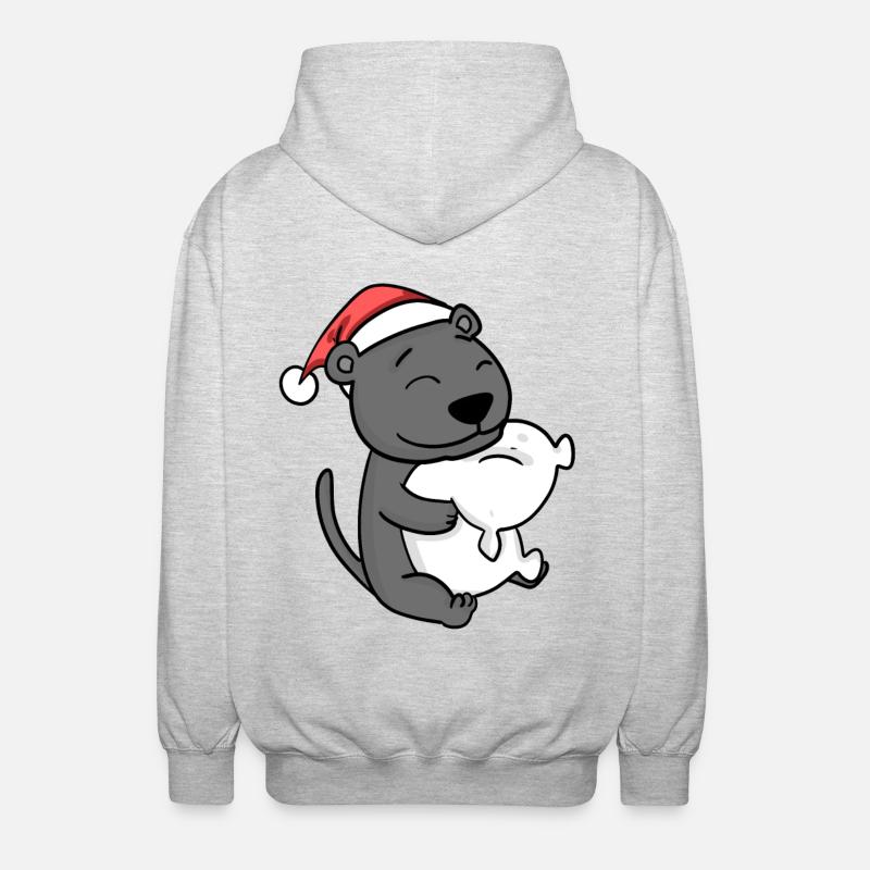 Mignon Fatigué Noël - Veste à capuche unisexe - gris clair chiné