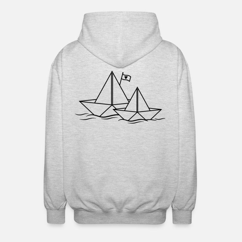 papership - Unisex Hooded Jacket - light heather grey