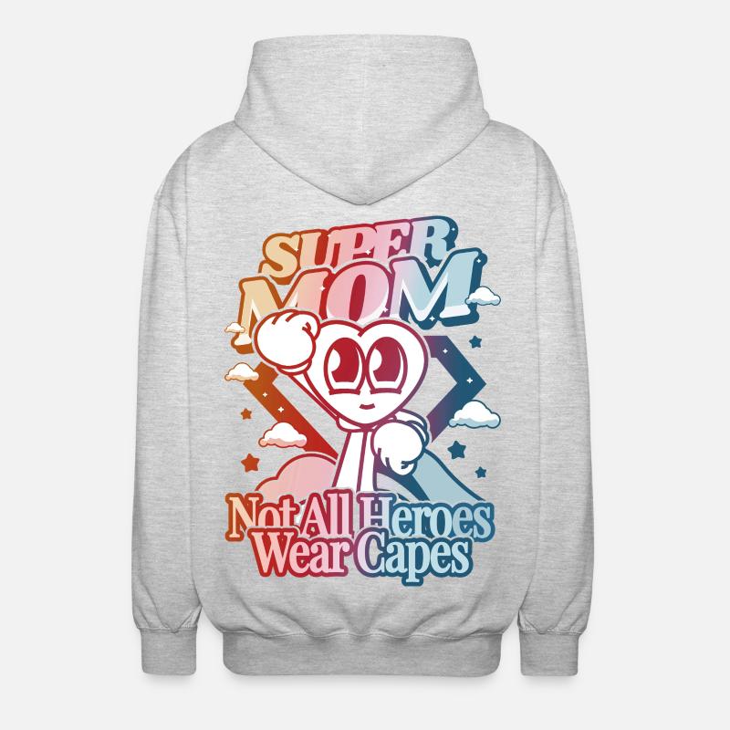 Supermom - Unisex Hooded Jacket - light heather grey